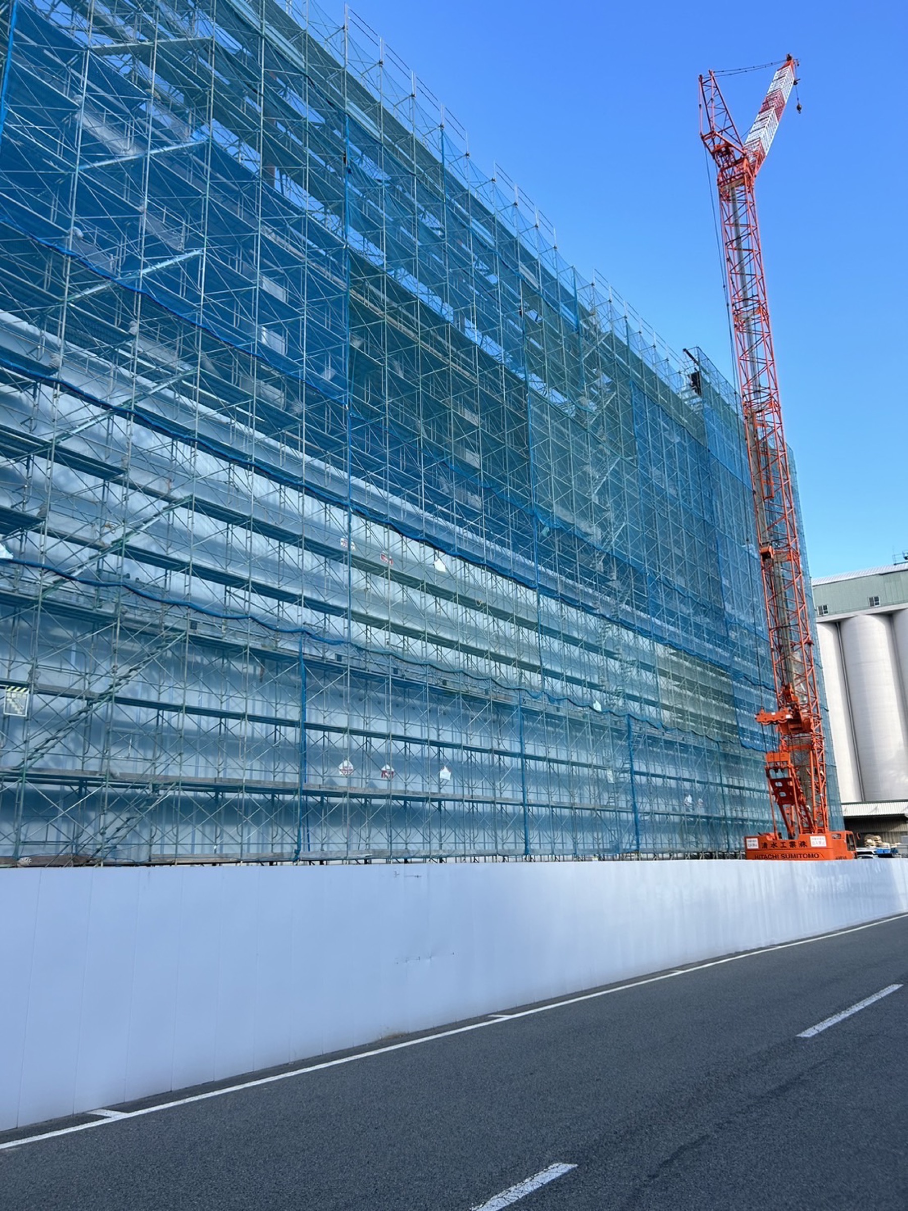 大型建物の足場工事