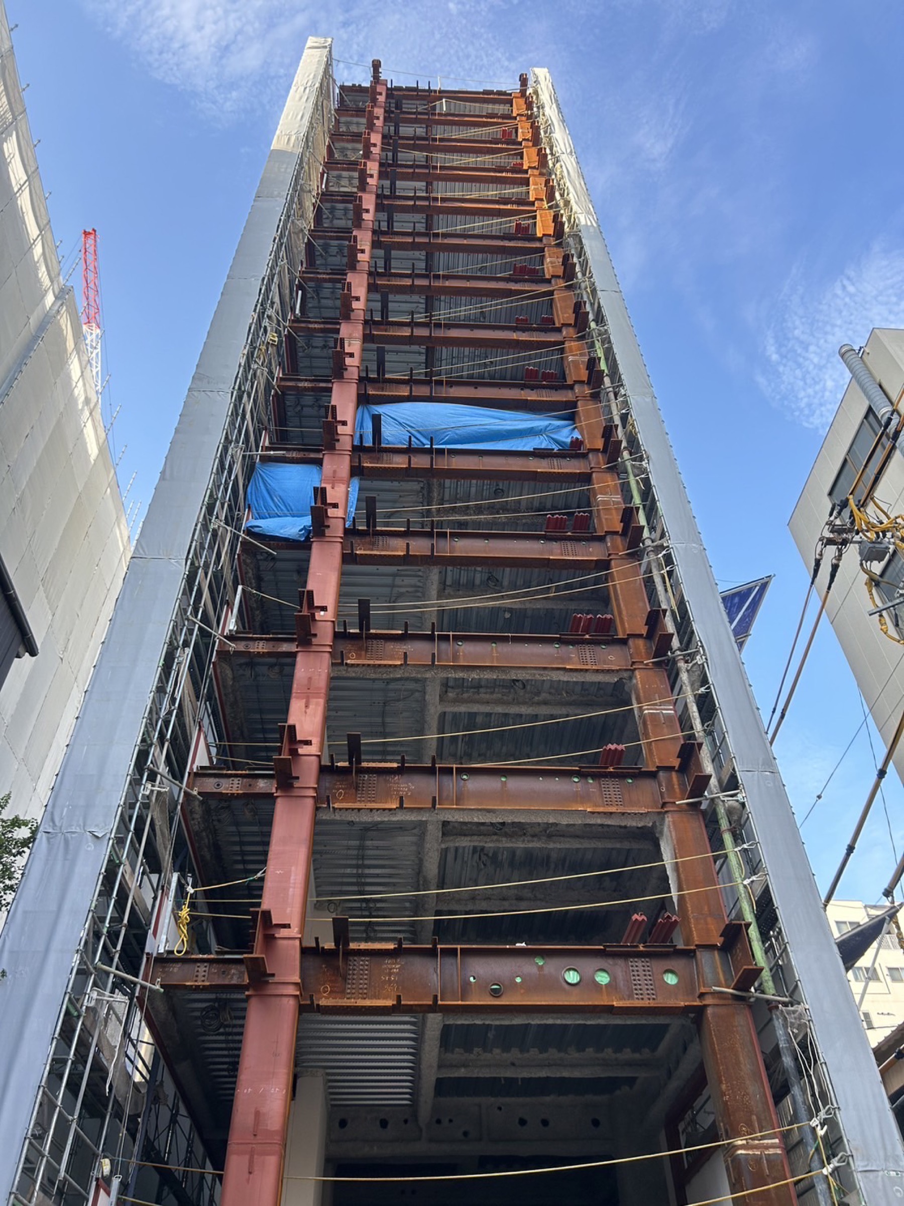 鉄骨建方工事