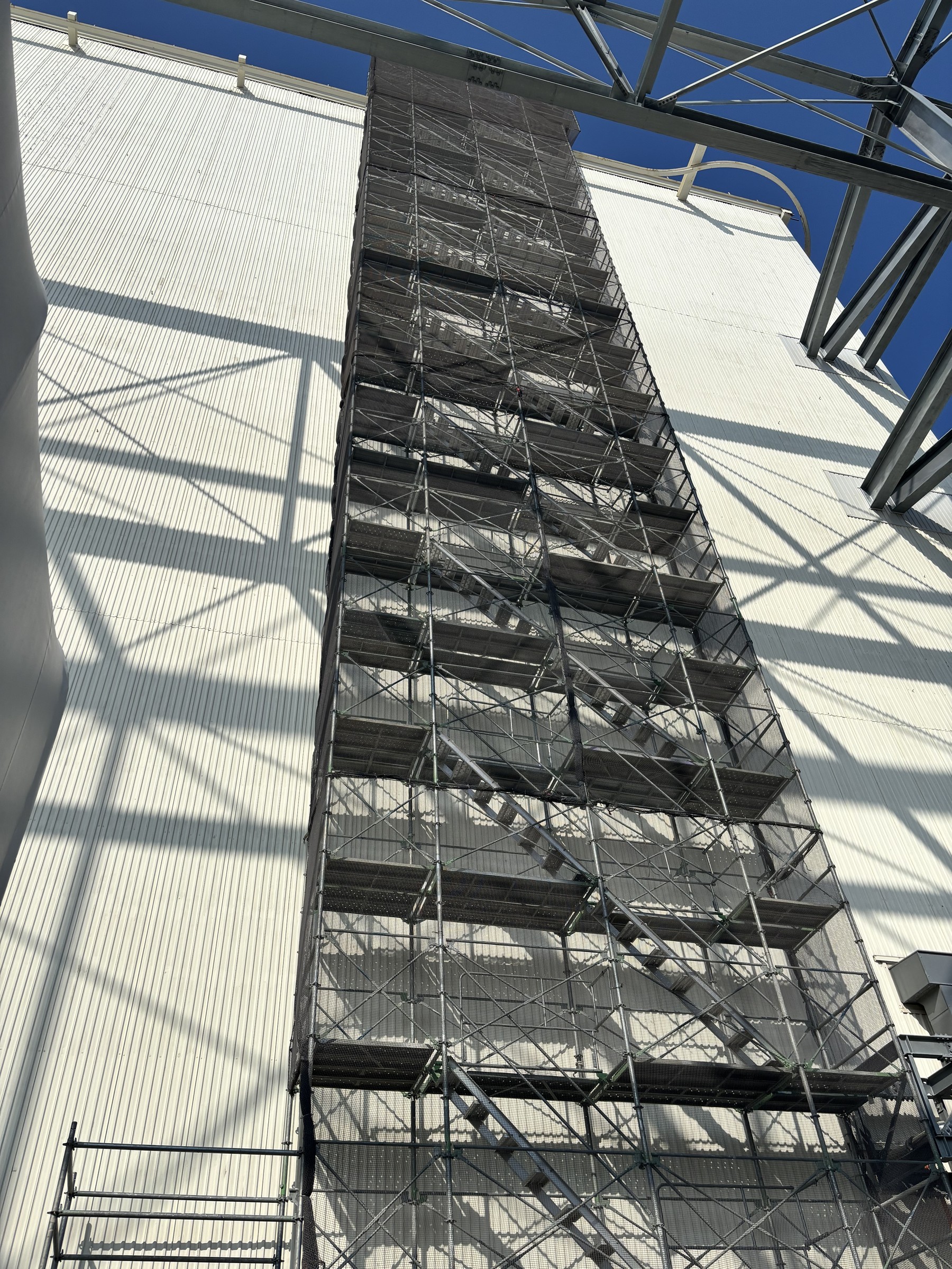 建築現場 足場施工